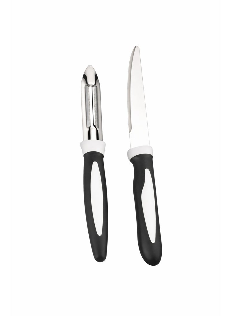 ديسينت ديسنت برايم إدج 2 بيس نايف سِت | ليزر نايف آند فيجيتابل بيلر | ستينلس ستيل بليدز – رَست ريزِستَنت | نون ستك نايف سِت | كيتشن كَتّينغ تولز سِت - Image 1